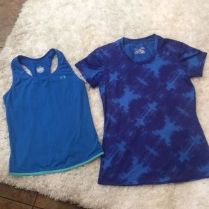 Under Armour shirt sports bra set